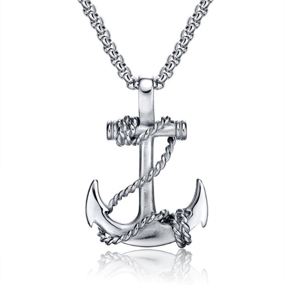 Titanium Anchor Necklace