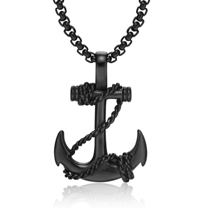 Titanium Anchor Necklace